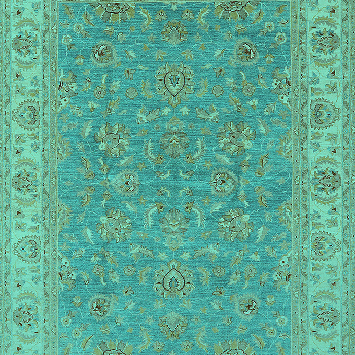 Oriental Turquoise Industrial Rug, urb937turq