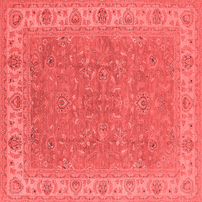 Machine Washable Oriental Red Industrial Rug, wshurb937red
