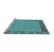 Sideview of Machine Washable Oriental Light Blue Industrial Rug, wshurb938lblu