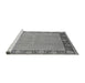 Sideview of Machine Washable Oriental Gray Industrial Rug, wshurb938gry