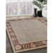 Machine Washable Industrial Modern Dark Almond Brown Rug in a Family Room, wshurb938