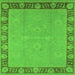 Square Oriental Green Industrial Rug, urb938grn