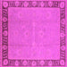 Square Oriental Pink Industrial Rug, urb938pnk