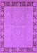Machine Washable Oriental Purple Industrial Area Rugs, wshurb938pur