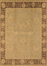 Machine Washable Oriental Brown Industrial Rug, wshurb938brn