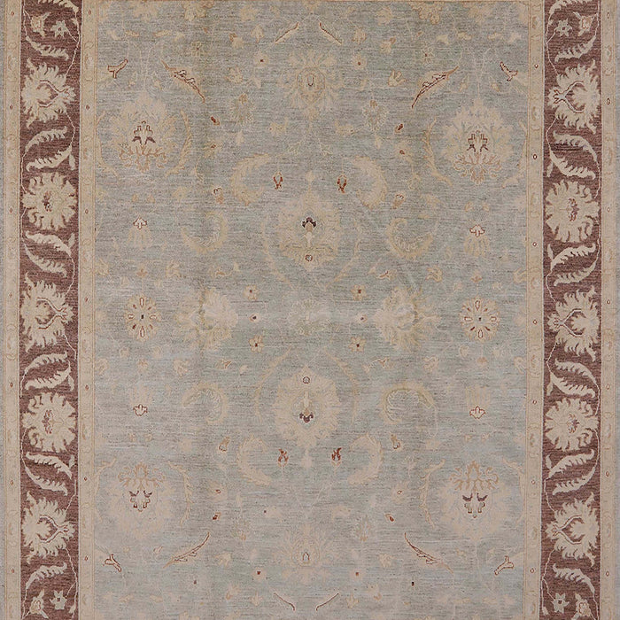 Mid-Century Modern Dark Almond Brown Oriental Rug, urb938
