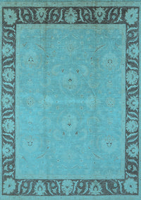 Oriental Light Blue Industrial Rug, urb938lblu