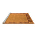 Sideview of Machine Washable Oriental Orange Industrial Area Rugs, wshurb938org