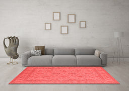 Industrial Red Washable Rugs