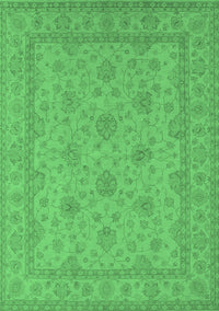 Oriental Emerald Green Industrial Rug, urb939emgrn