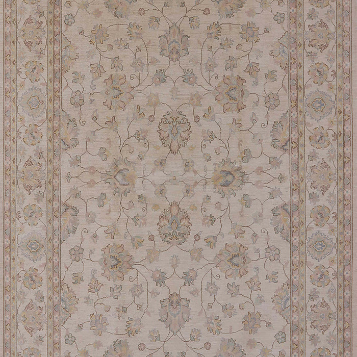 Mid-Century Modern Dark Almond Brown Oriental Rug, urb939
