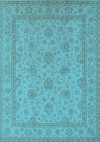 Oriental Light Blue Industrial Rug, urb939lblu