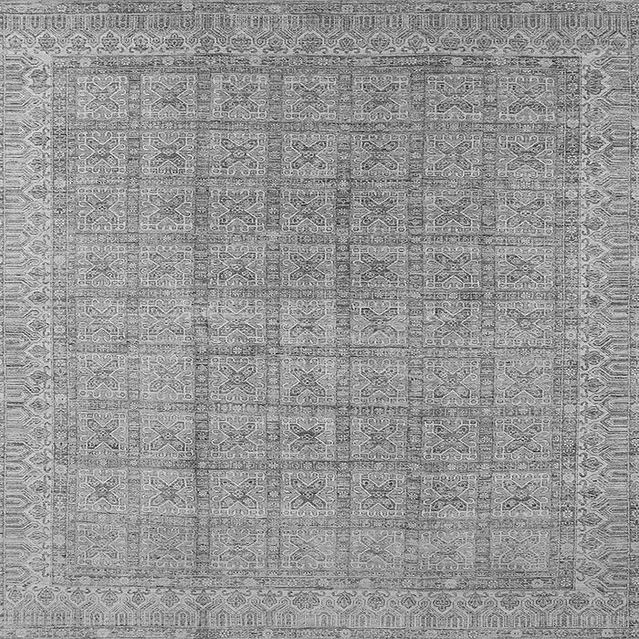 Square Oriental Gray Industrial Rug, urb940gry