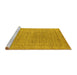 Sideview of Machine Washable Oriental Yellow Industrial Rug, wshurb940yw