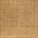 Square Oriental Brown Industrial Rug, urb940brn