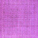 Square Machine Washable Oriental Purple Industrial Area Rugs, wshurb940pur