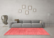 Industrial Red Washable Rugs