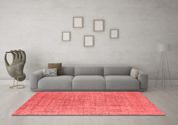 Industrial Red Washable Rugs