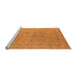 Sideview of Machine Washable Oriental Orange Industrial Area Rugs, wshurb940org