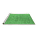 Sideview of Machine Washable Oriental Emerald Green Industrial Area Rugs, wshurb940emgrn