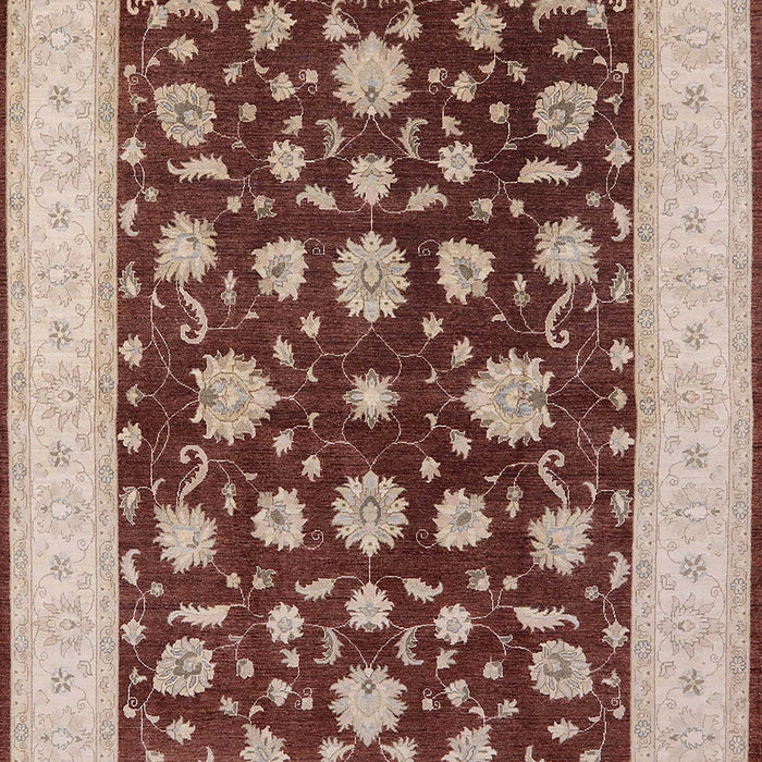 Mid-Century Modern Brown Oriental Rug, urb941