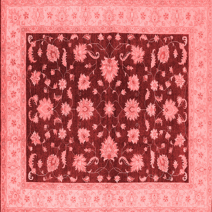 Machine Washable Oriental Red Industrial Rug, wshurb941red