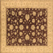 Square Oriental Brown Industrial Rug, urb941brn