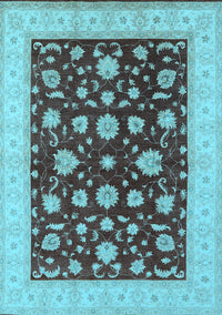 Oriental Light Blue Industrial Rug, urb941lblu