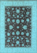 Oriental Light Blue Industrial Rug, urb941lblu