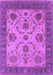 Machine Washable Oriental Purple Industrial Area Rugs, wshurb942pur