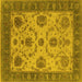 Square Oriental Yellow Industrial Rug, urb942yw