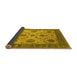 Sideview of Oriental Yellow Industrial Rug, urb942yw