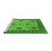 Sideview of Machine Washable Oriental Green Industrial Area Rugs, wshurb942grn