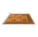 Sideview of Machine Washable Oriental Orange Industrial Area Rugs, wshurb942org