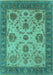 Oriental Turquoise Industrial Rug, urb942turq