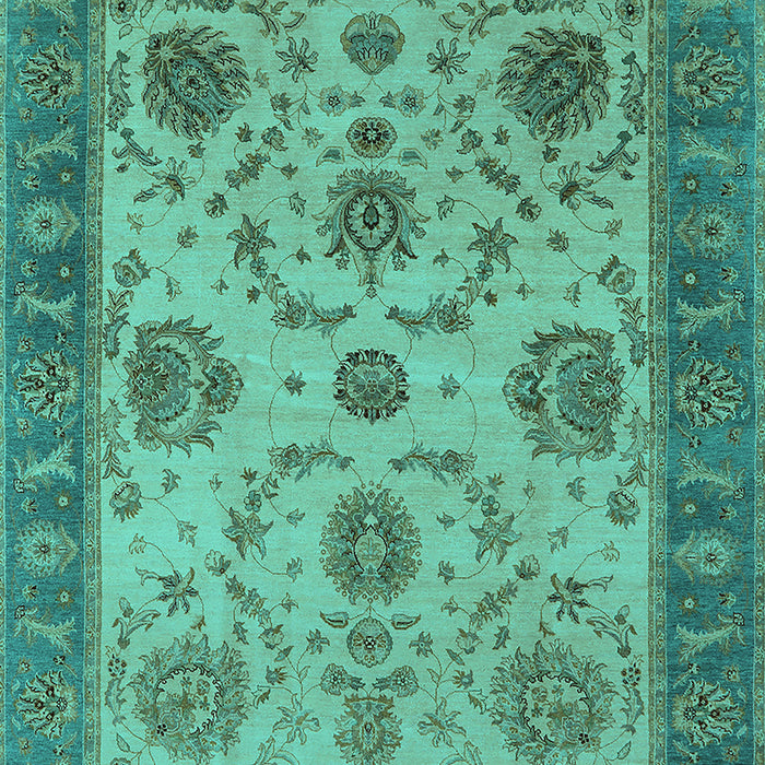 Oriental Turquoise Industrial Rug, urb942turq