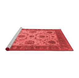Industrial Red Washable Rugs