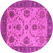 Round Oriental Pink Industrial Rug, urb942pnk