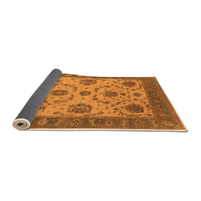 Sideview of Oriental Orange Industrial Rug, urb942org