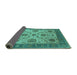 Sideview of Oriental Turquoise Industrial Rug, urb942turq