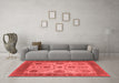 Industrial Red Washable Rugs