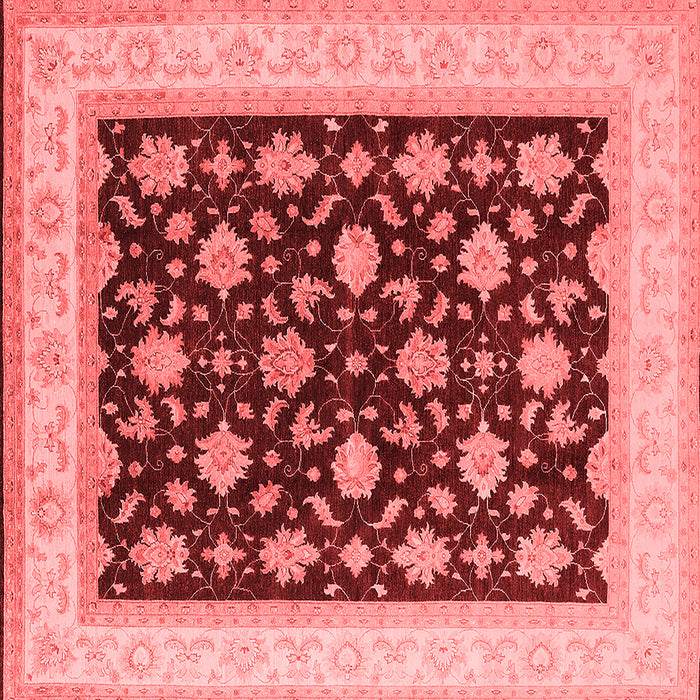 Machine Washable Oriental Red Industrial Rug, wshurb943red