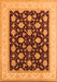 Machine Washable Oriental Orange Industrial Area Rugs, wshurb943org