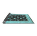 Sideview of Oriental Light Blue Industrial Rug, urb943lblu