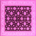 Square Oriental Pink Industrial Rug, urb943pnk