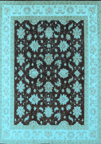 Oriental Light Blue Industrial Rug, urb943lblu