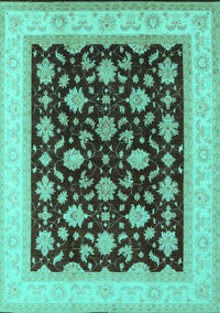 Oriental Turquoise Industrial Rug, urb943turq