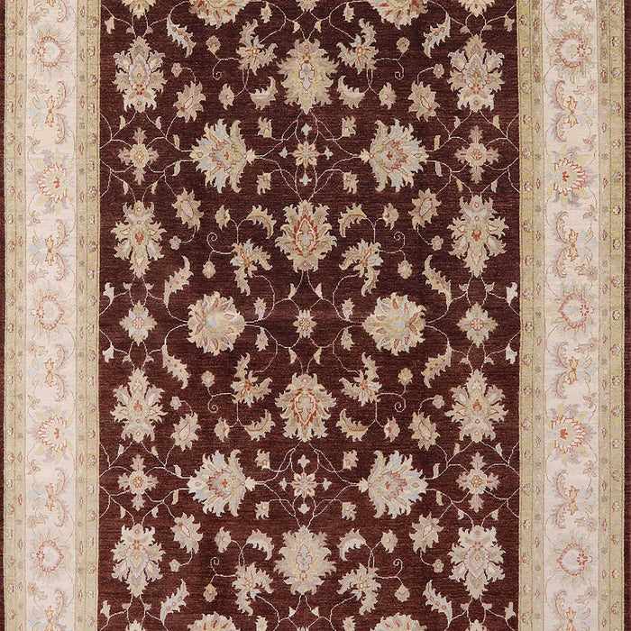 Mid-Century Modern Brown Oriental Rug, urb943