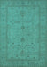 Oriental Turquoise Industrial Rug, urb944turq