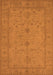 Machine Washable Oriental Orange Industrial Area Rugs, wshurb944org